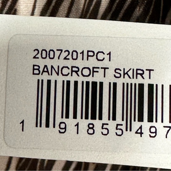 Trina Turk Bancroft Pleated Midi Length Skirt Size 4 Tan Brown - Picture 10 of 11